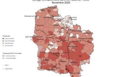 Le zonage des orthophonistes en Hauts-de-France